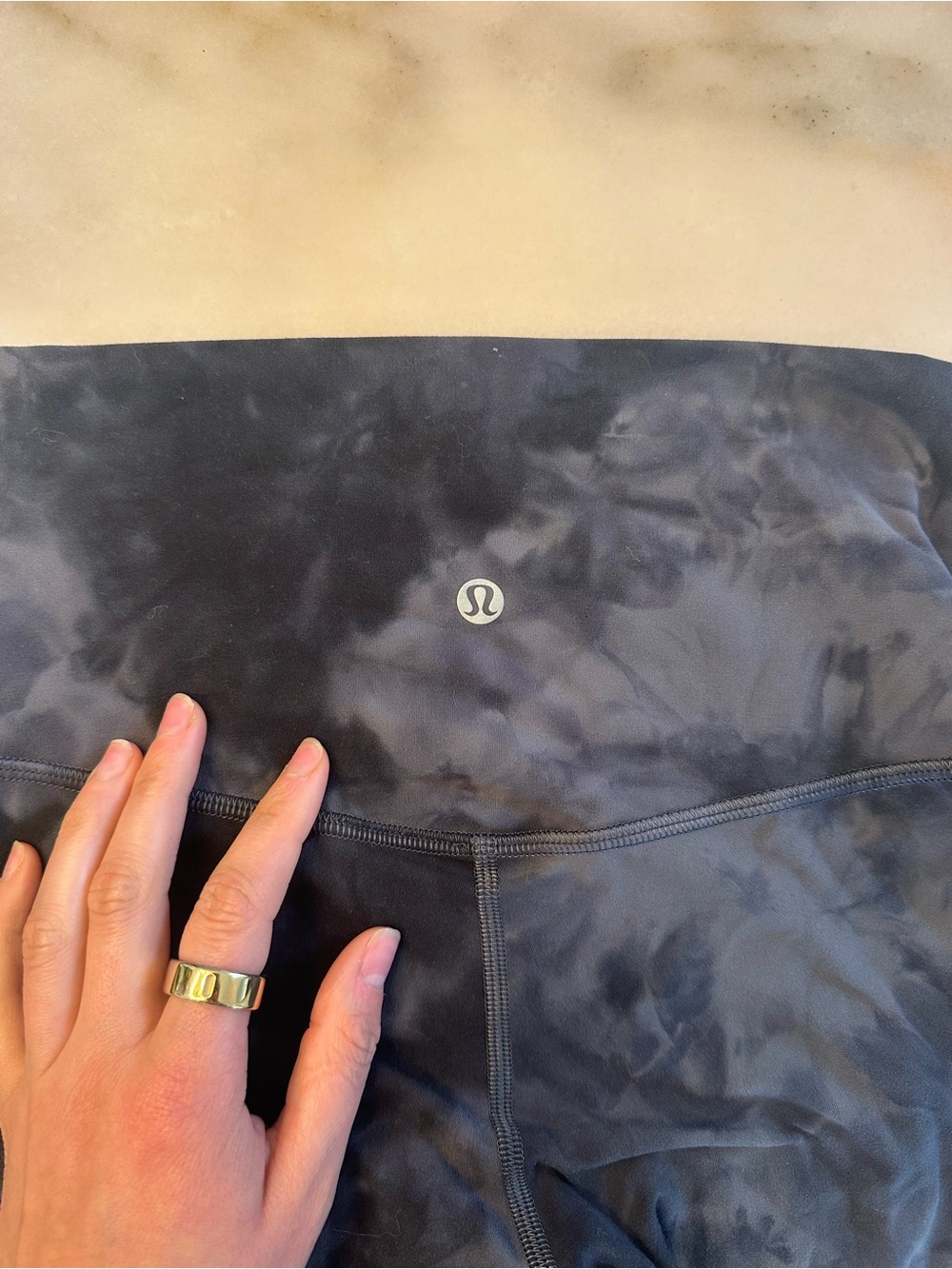 lululemon athletica Black Tie-Dye Leggings